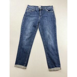 Hudson Women's Jeans Natalie Mid rise Slim Boyfriend Crop Cuff Size 29